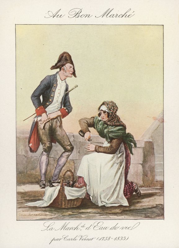 Eau de Vie-forhandleren av Carle Vernet