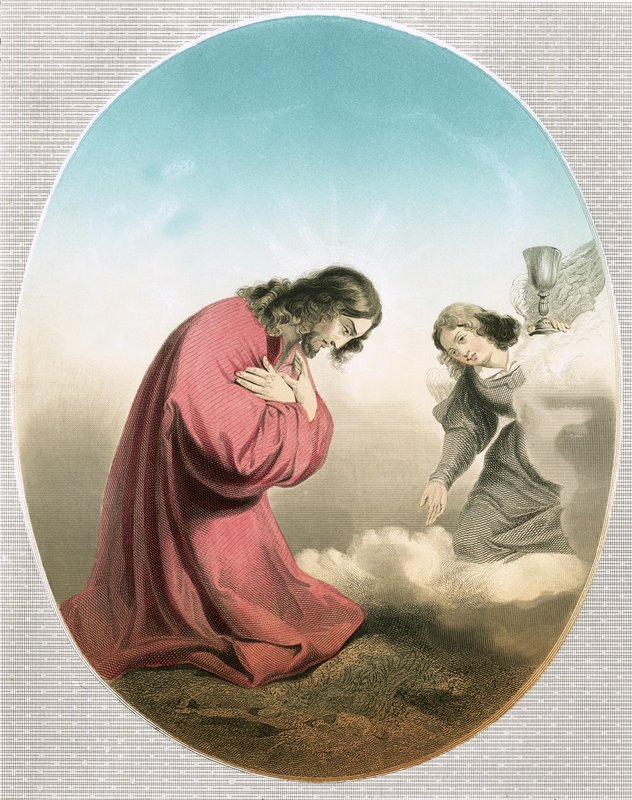 Engel som viser seg for Kristus av Carlo Dolci