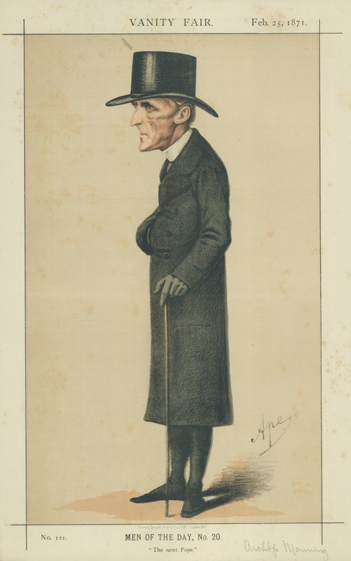 Erkebiskop H E Manning av Carlo Pellegrini