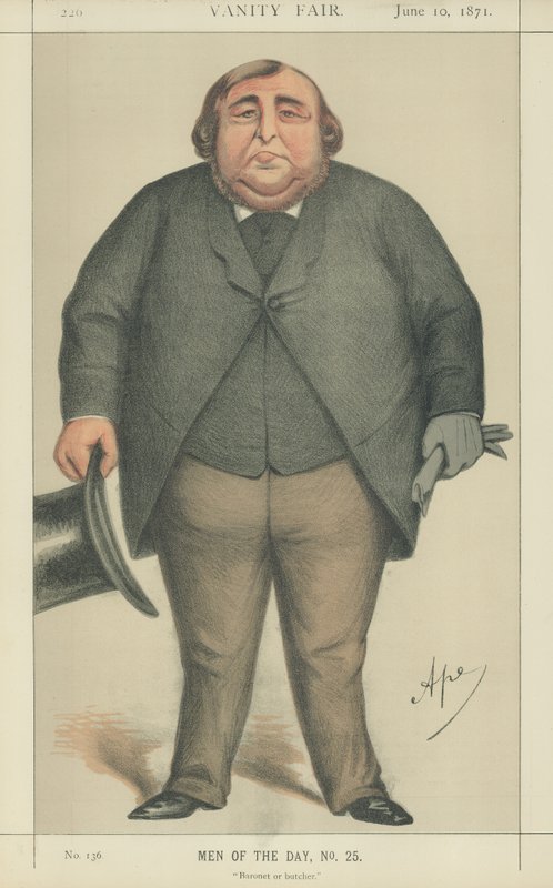 Arthur Orton, som hevder å være Sir Roger Tichborne av Carlo Pellegrini