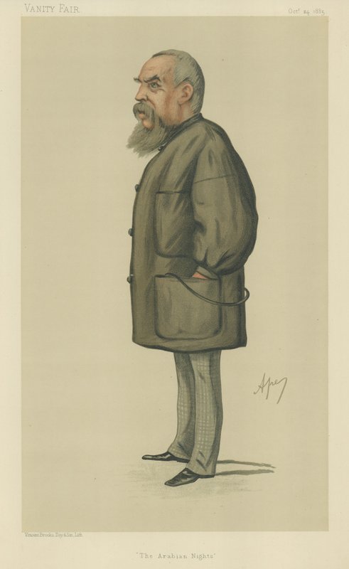Kaptein Sir Richard Francis Burton (farge litho) av Carlo Pellegrini