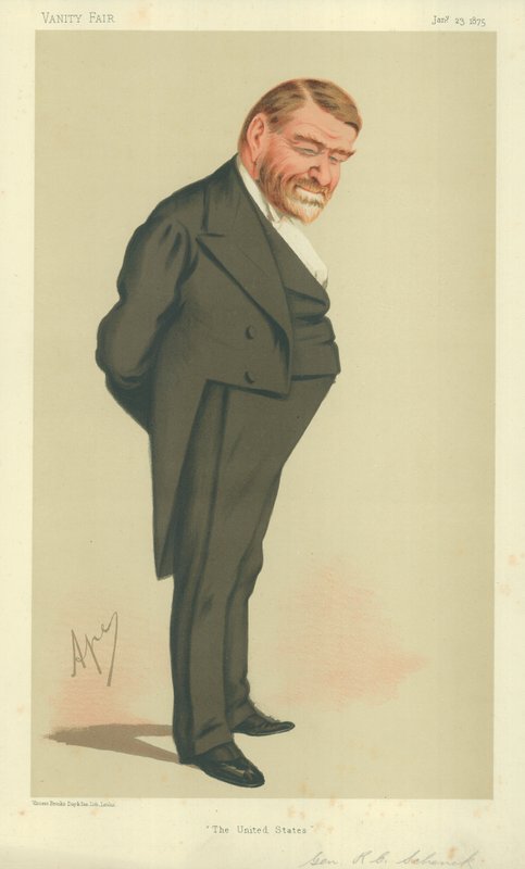 General Robert Cumming Schenck, USA, 23. januar 1875, tegneserie Vanity Fair av Carlo Pellegrini