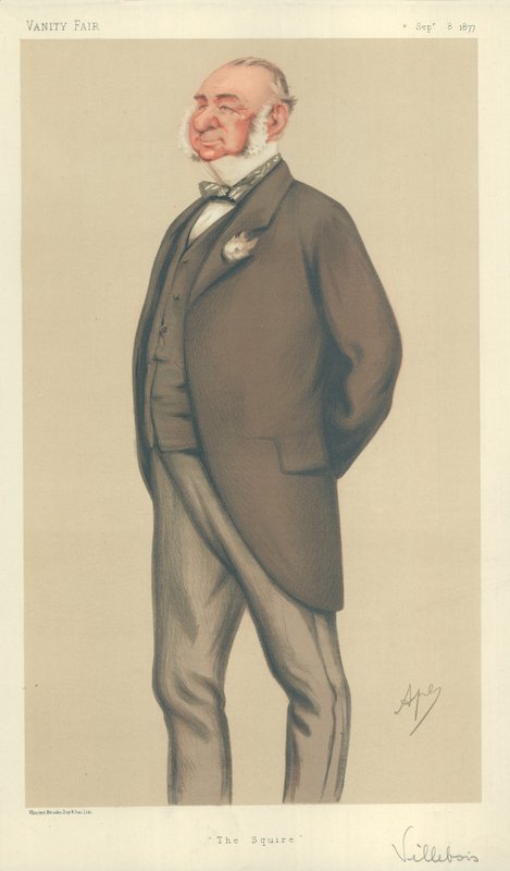 Mr Henry Villebois, The Squire, 8. september 1877, tegneserie Vanity Fair av Carlo Pellegrini