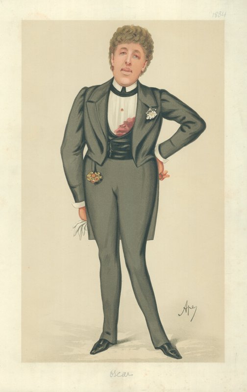 Mr Oscar Wilde, Oscar, 24. mai 1884, tegneserie Vanity Fair av Carlo Pellegrini