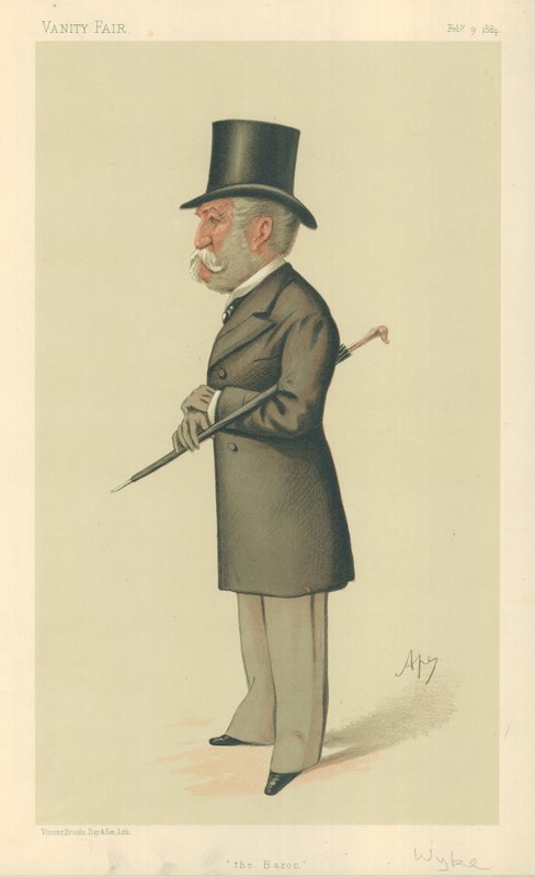 Sir Charles Lennox Wyke, The Baron, 9. februar 1884, tegneserie Vanity Fair av Carlo Pellegrini
