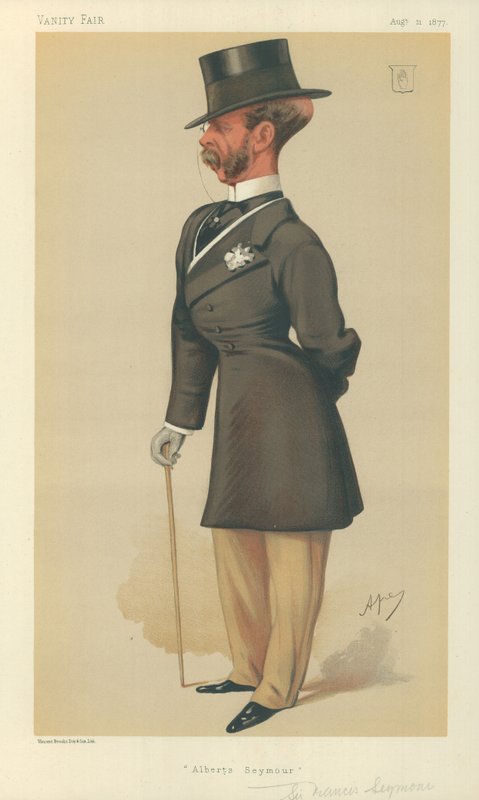 Sir Francis Seymour, Albert Seymour, 11. august 1877, tegneserie Vanity Fair av Carlo Pellegrini