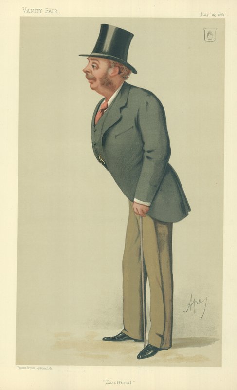 Sir Matthew Ridley, eks-offisiell, 23. juli 1881, tegneserie Vanity Fair av Carlo Pellegrini