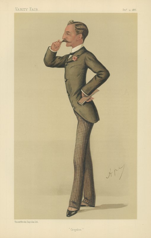 Den ærede Sidney Herbert (farge litho) av Carlo Pellegrini