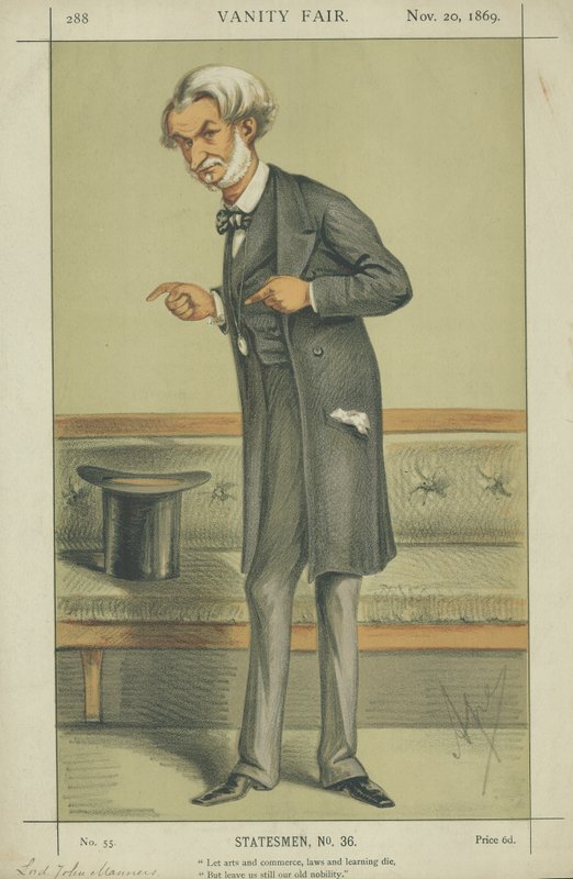 The Right Hon Lord John J R Manners av Carlo Pellegrini