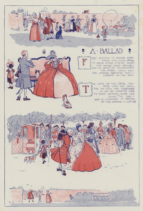 En ballade, av Shenstone av Cecil Charles Windsor Aldin