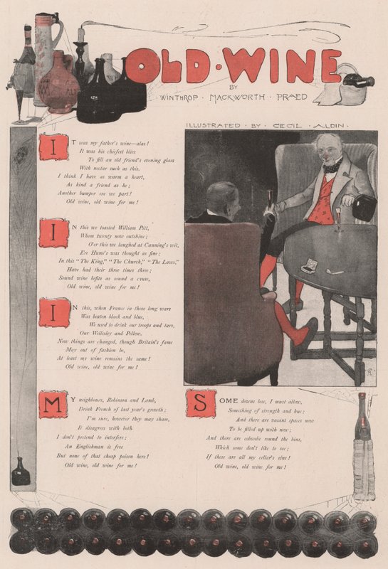 Old Wine, av Winthrop Mackworth Praed av Cecil Charles Windsor Aldin