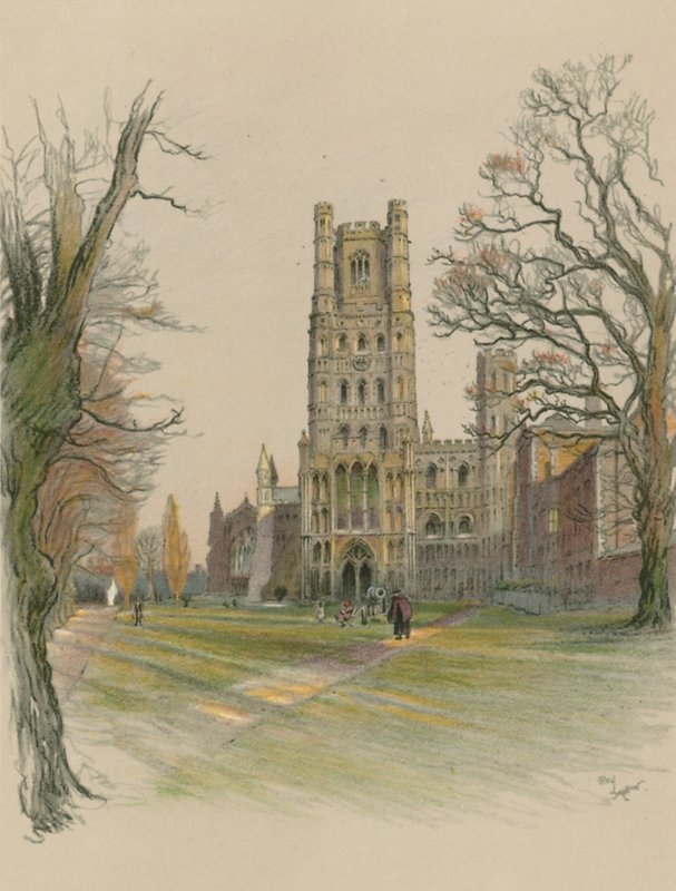 Ely katedral av Cecil Charles Windsor Aldin