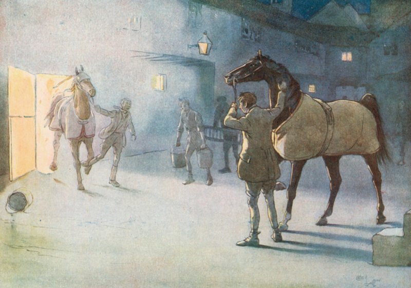 Jeg så James komme gjennom røyken og ledet Ginger av Cecil Charles Windsor Aldin