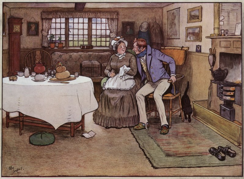 Illustrasjon for The Pickwick Papers av Cecil Aldin av Cecil Charles Windsor Aldin