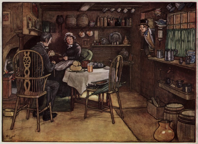 Illustrasjon for The Pickwick Papers av Cecil Aldin av Cecil Charles Windsor Aldin