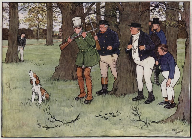 Illustrasjon for The Pickwick Papers av Cecil Aldin av Cecil Charles Windsor Aldin