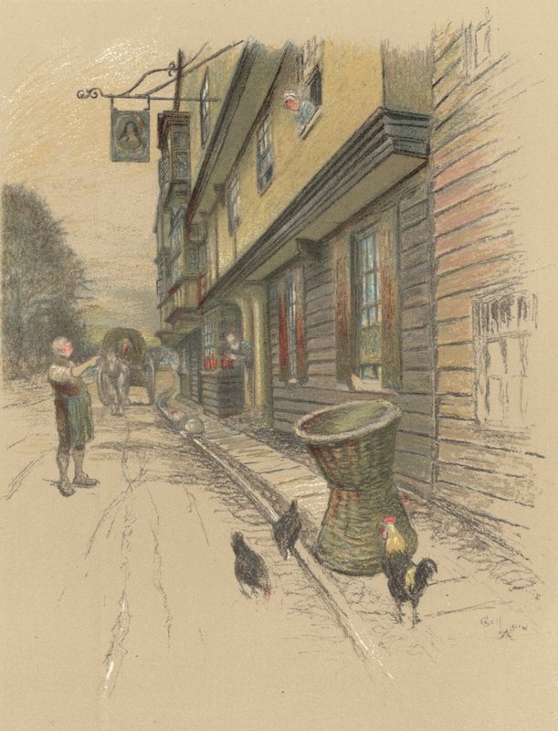 The Kings Head, Chigwell av Cecil Charles Windsor Aldin