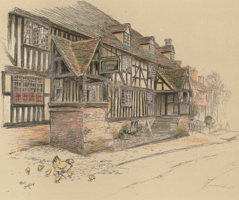 The Talbot Inn, Chaddesley Corbet av Cecil Charles Windsor Aldin