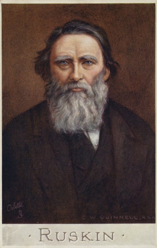 John Ruskin (1819-1900), engelsk forfatter, kunstkritiker, kunstner og samfunnstenker av Cecil Watson Quinnell