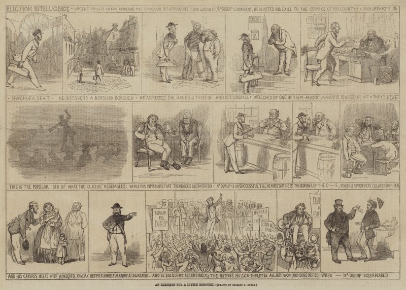 Et valg for en liten bydel av Charles Altamont Doyle