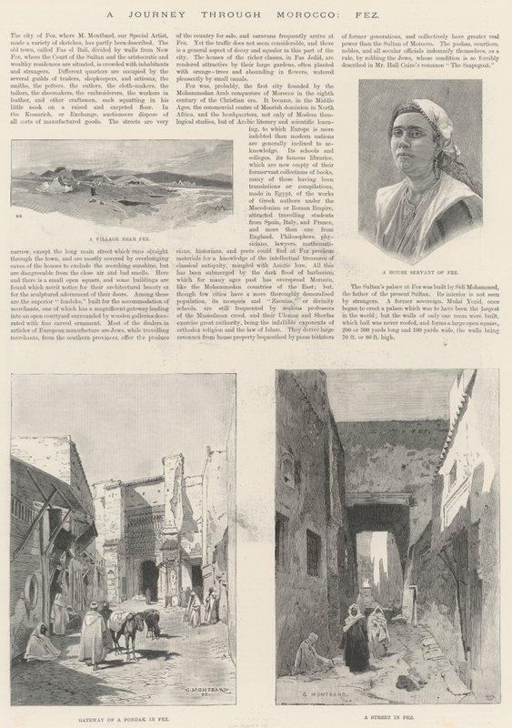 En reise gjennom Marokko, Fez av Charles Auguste Loye