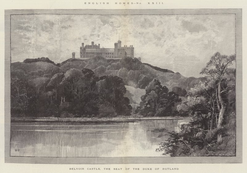 Belvoir Castle, setet til hertugen av Rutland av Charles Auguste Loye