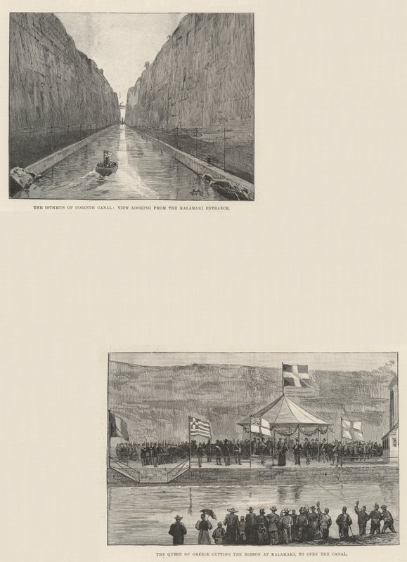 Korint-kanalen av Charles Auguste Loye