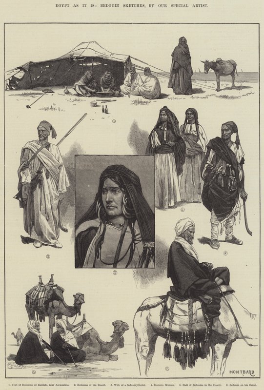 Egypt som det er, beduinskisser av Charles Auguste Loye