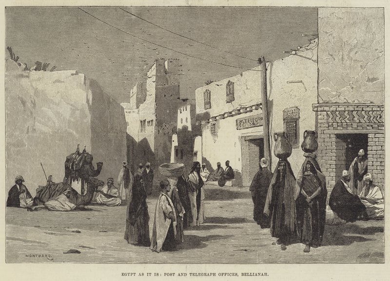 Egypt som det er, post- og telegrafkontorer, Bellianah av Charles Auguste Loye