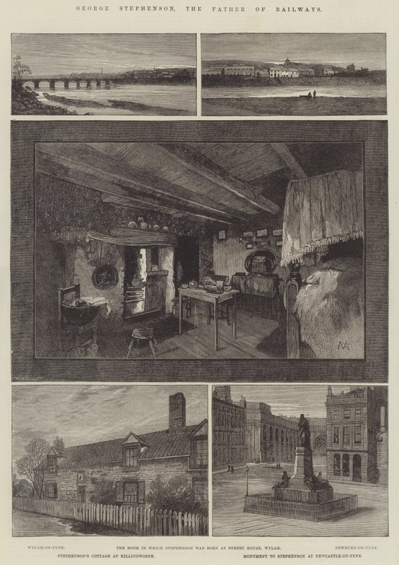 George Stephenson, jernbanens far av Charles Auguste Loye