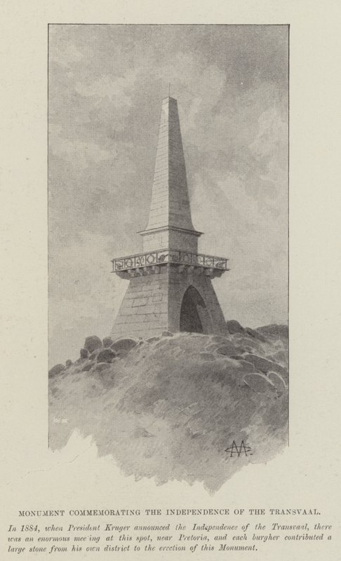 Monument til minne om Transvaals uavhengighet av Charles Auguste Loye