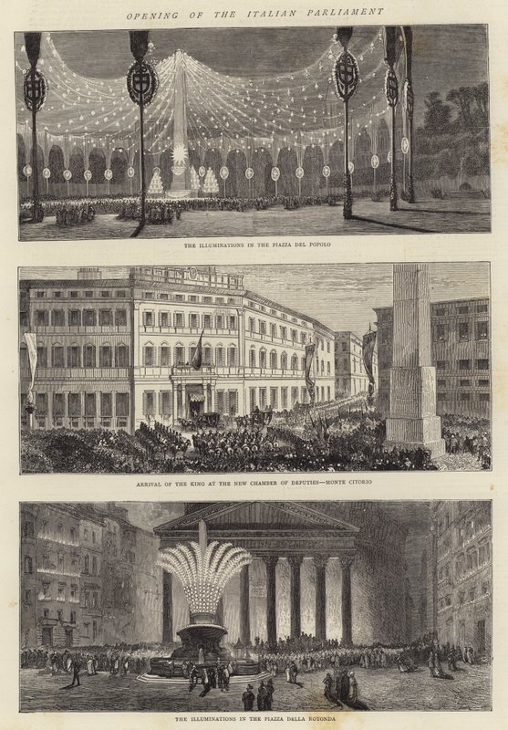 Åpning av det italienske parlamentet av Charles Auguste Loye