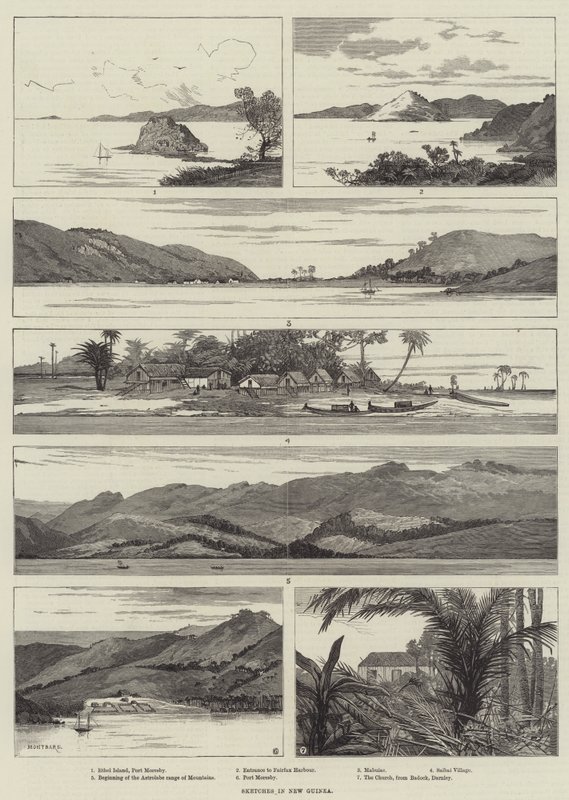 Skisser i New Guinea av Charles Auguste Loye