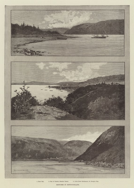 Skisser i Newfoundland av Charles Auguste Loye