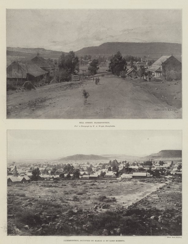 Skisser av Bloemfontein av Charles Auguste Loye