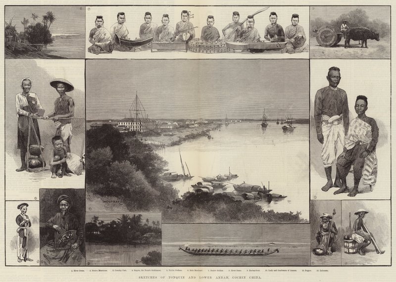 Skisser av Tonquin og Nedre Annam, Cochin Kina av Charles Auguste Loye
