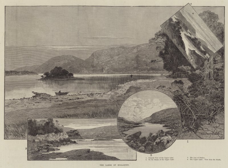 Lakes of Killarney av Charles Auguste Loye