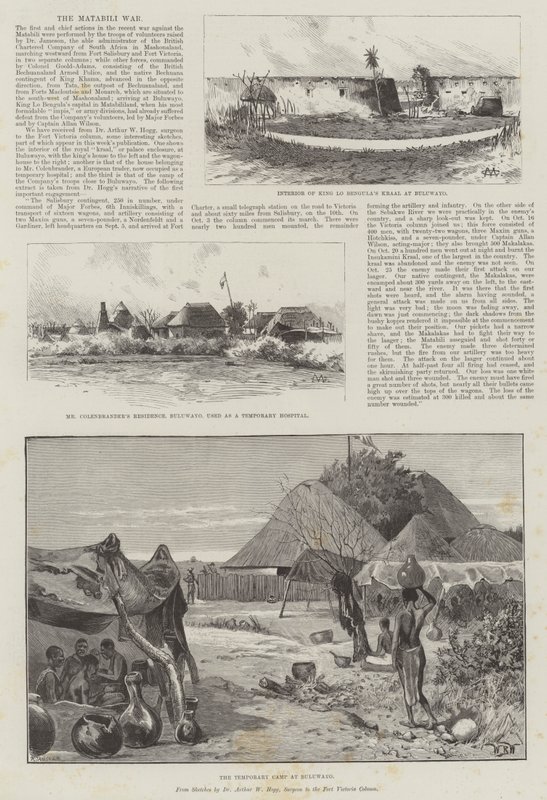 Matabili-krigen av Charles Auguste Loye