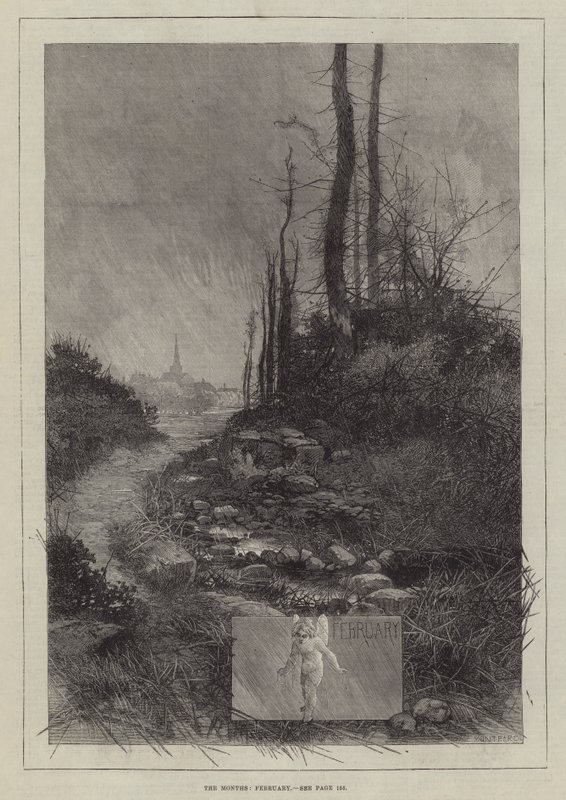 Månedene, februar av Charles Auguste Loye