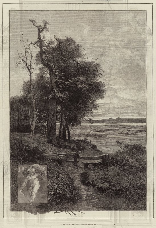 Månedene, juli av Charles Auguste Loye