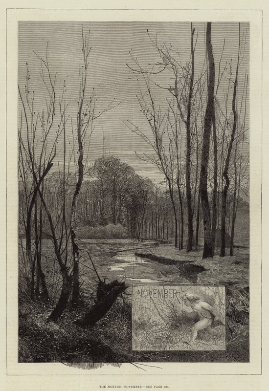 Månedene, november av Charles Auguste Loye