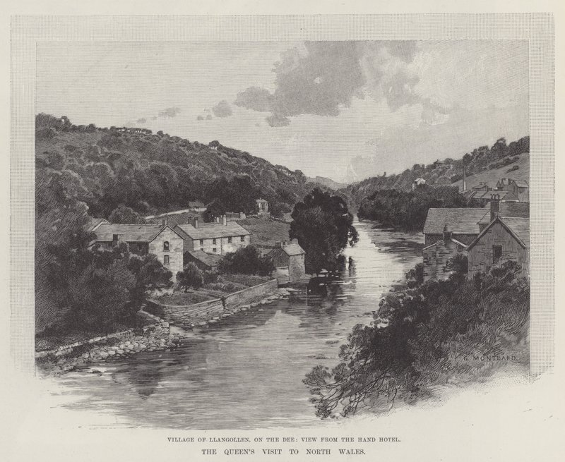 Dronningens besøk i Nord-Wales av Charles Auguste Loye
