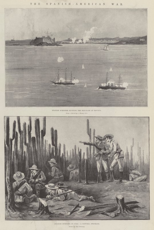 Den spansk-amerikanske krigen av Charles Auguste Loye