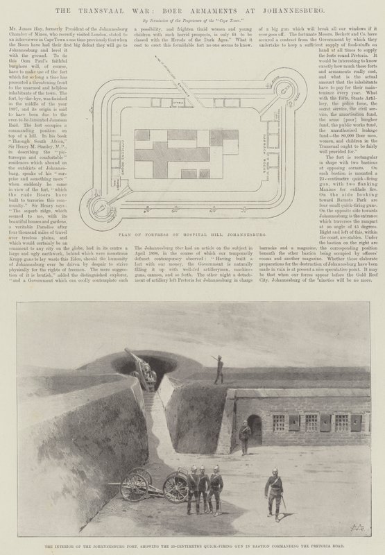 Transvaal-krigen, Boerevåpen i Johannesburg av Charles Auguste Loye