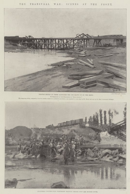 Transvaal-krigen, scener ved fronten av Charles Auguste Loye