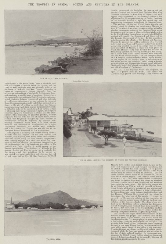 Problemet i Samoa, scener og skisser på øyene av Charles Auguste Loye