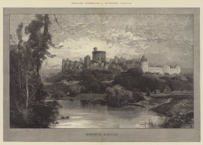 Windsor slott av Charles Auguste Loye
