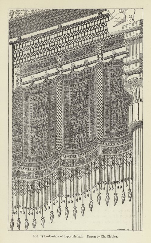 Gardin av hypostyle hall av Charles Chipiez