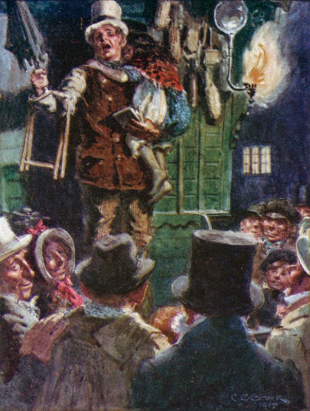 Illustrasjon for Doctor Marigolds Prescription av Dickens av Charles Edmund after Brock