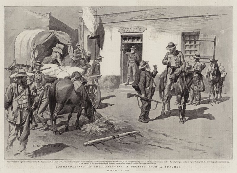 Kommandering i Transvaal, en protest fra en borger av Charles Edwin Fripp